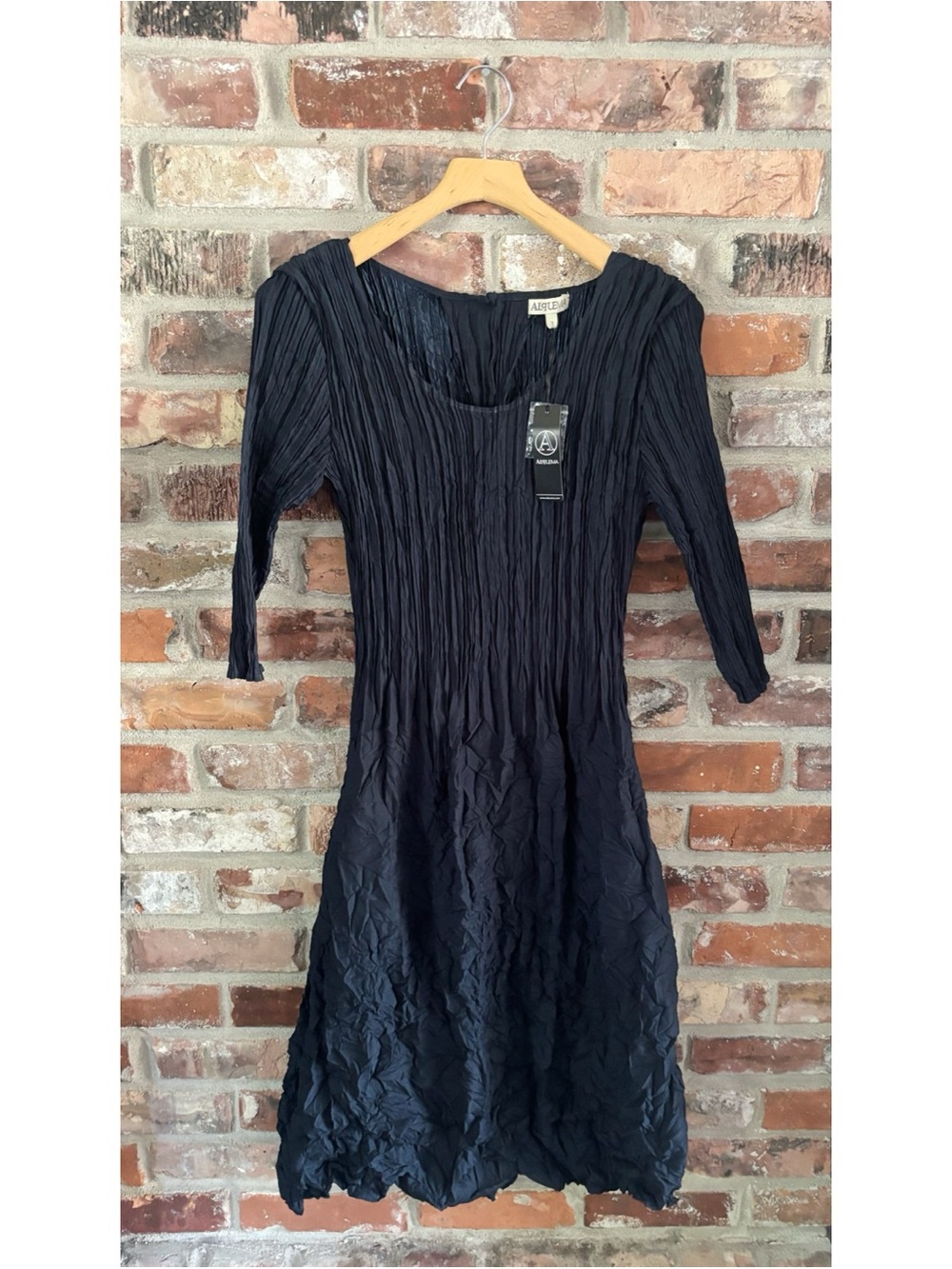 Alquema Black Crinkle Crush Dress NWT, 1